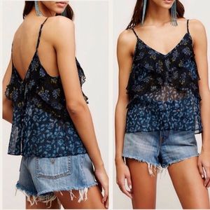 Free People All Things Printed Floral Tank Top